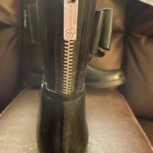 Black rain boots size 8